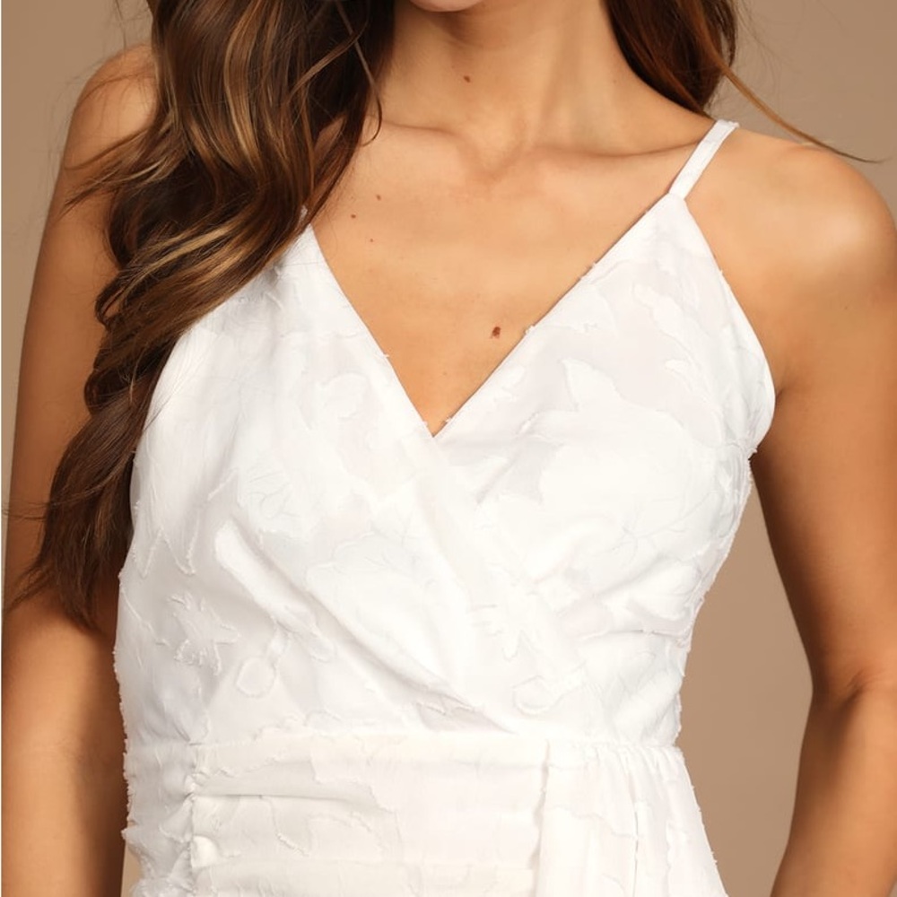 Lulu's White Mini Dress - Picture 3 of 9
